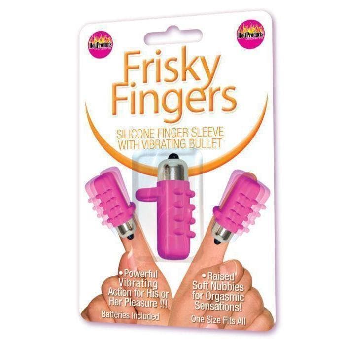 Frisky Fingers Silicone Nubbed Vibrating Bullet Sleeve - Romantic Blessings