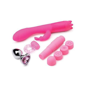 Frisky Passion Deluxe 4 Piece Kit with Heart Gift Box - Pink - Romantic Blessings