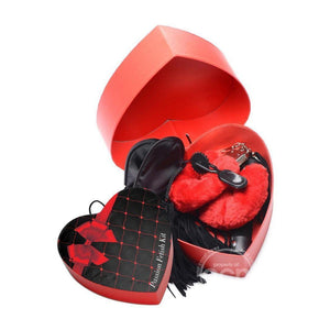 Frisky Passion Restraint Role Play 4 Piece Kit - Red/Black - Romantic Blessings