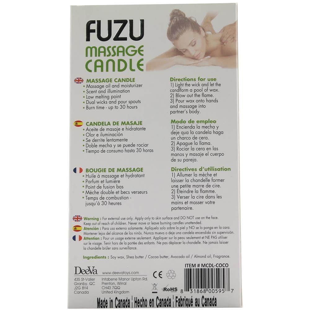 Fuzu Massage Candle Vegan Friendly 4 Oz - Romantic Blessings