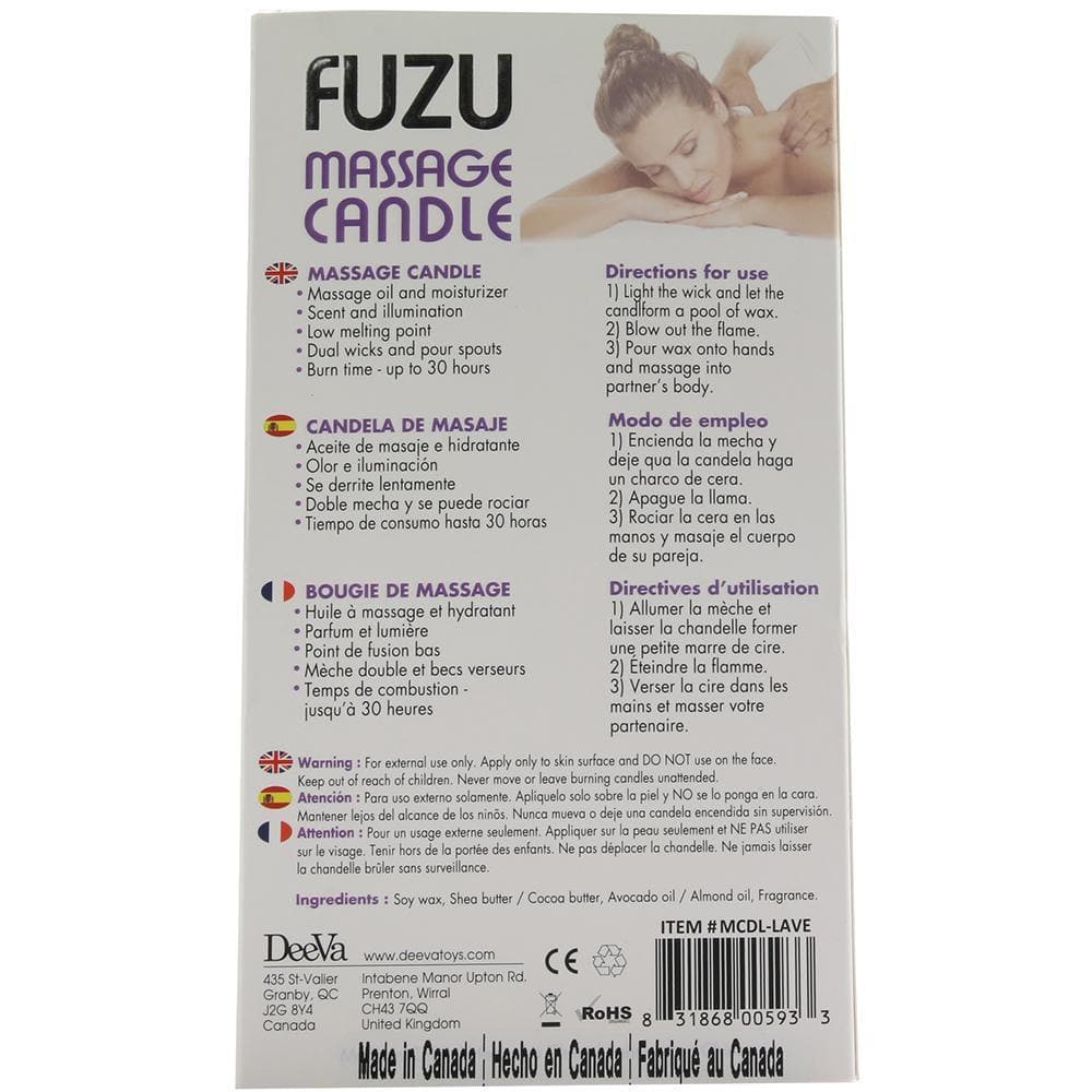 Fuzu Massage Candle Vegan Friendly 4 Oz - Romantic Blessings
