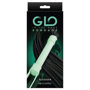 GLO Bondage Flogger - Glow in the Dark - Romantic Blessings