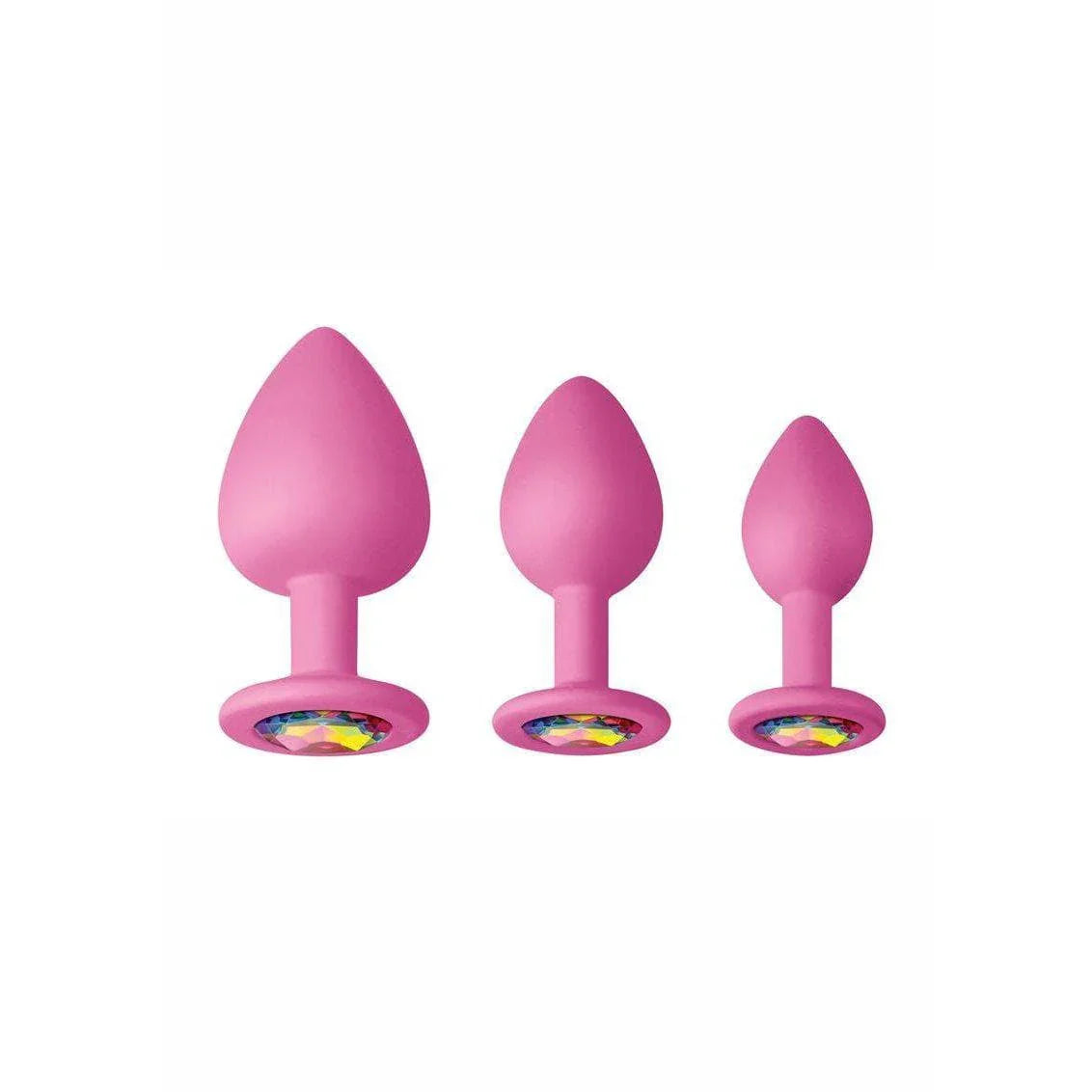 Glams Spades Anal Trainer Kit Silicone Plugs 3pc - Romantic Blessings