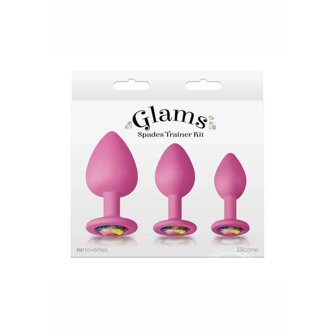 Glams Spades Anal Trainer Kit Silicone Plugs 3pc - Romantic Blessings