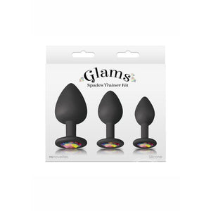 Glams Spades Anal Trainer Kit Silicone Plugs 3pc - Romantic Blessings
