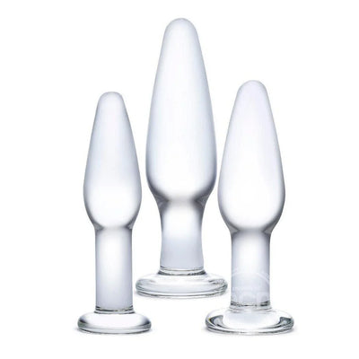 Glas Anal Training 3 Piece Set Glass Clear - Romantic Blessings
