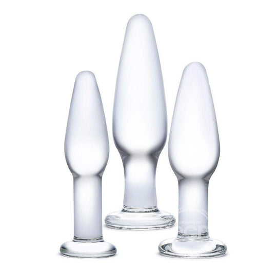 Glas Anal Training 3 Piece Set Glass Clear - Romantic Blessings