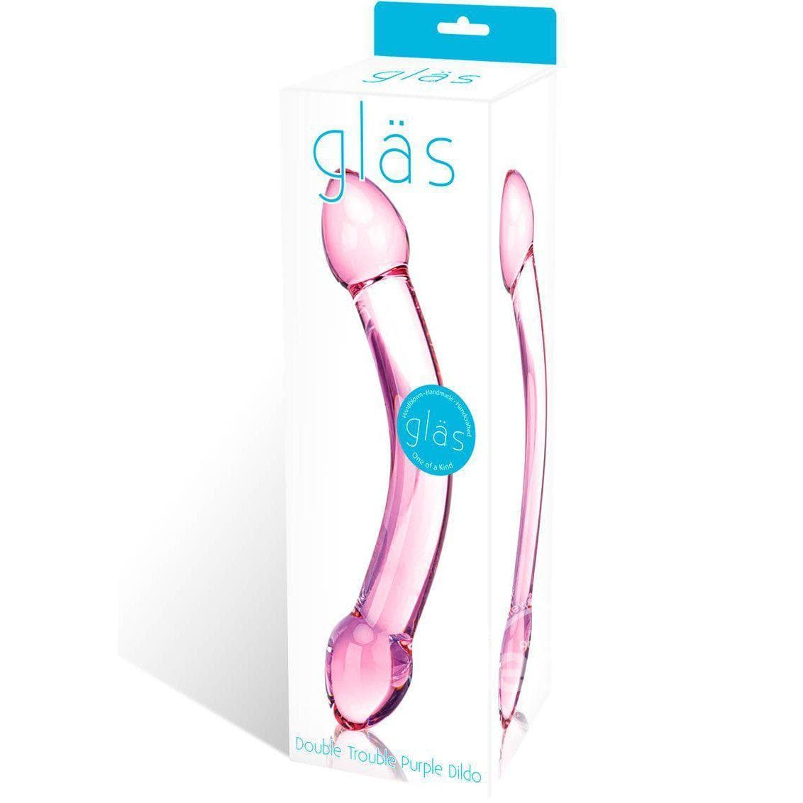Glas Double Trouble Purple Dildo - Romantic Blessings