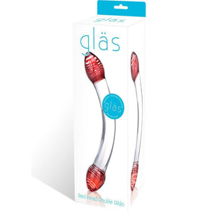 Glas Red Head Double Dildo - Romantic Blessings