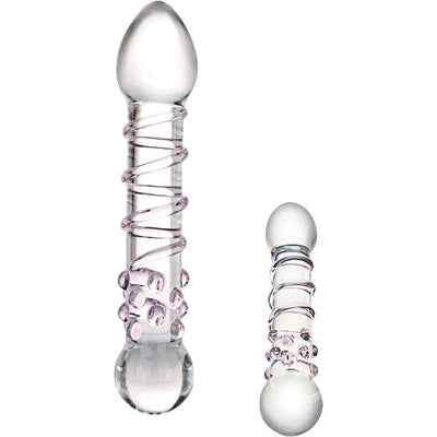 Glas Spiral Staircase Full Tip Dildo - Romantic Blessings