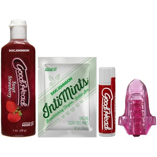 Goodhead Oral Sex Stimulation Kit For Her with Vibrating Tongue Ring - Romantic Blessings