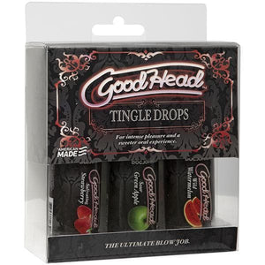 Goodhead Tingle Drops 3 Pk 1 oz Strawberry Green Apple and Watermelon - Romantic Blessings