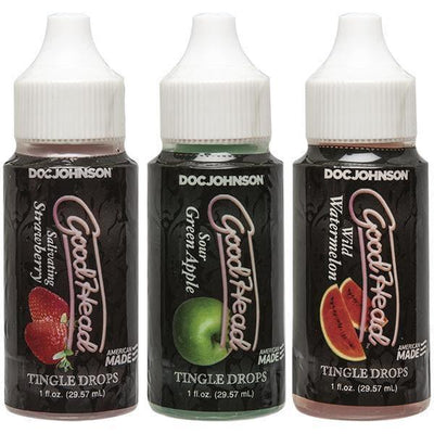 Goodhead Tingle Drops 3 Pk 1 oz Strawberry Green Apple and Watermelon - Romantic Blessings