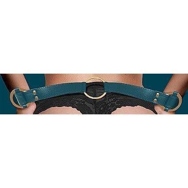 Shots Ouch! Halo Ringed Handcuffs With Connector Green - Romantic Blessings