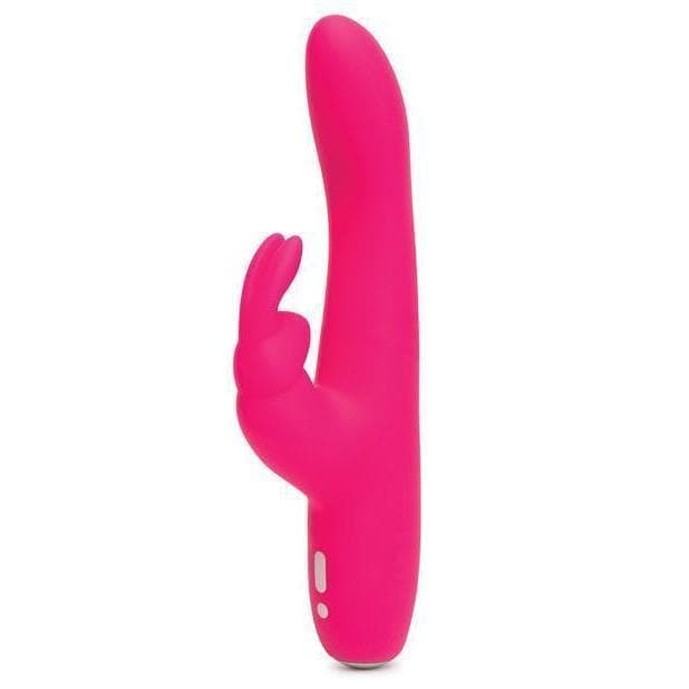 Happy Rabbit Slimline Curve Multi Function 15 Mode Rechargeable Waterproof Vibrator - Romantic Blessings
