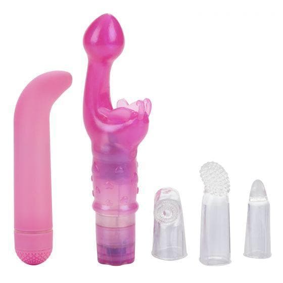 Her G Spot Multi Speed Vibrator Kit with Butterfly Kiss Stimulator - Romantic Blessings