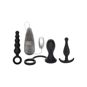 His Prostate 5 Piece Multi Probe Styles Anal Training Kit with Multi Speed Stimulator - Romantic Blessings