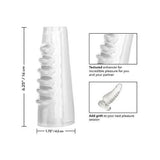 Hot Rod Xtreme Enhancer Penis Sleeve With Tiered Ridges - Romantic Blessings