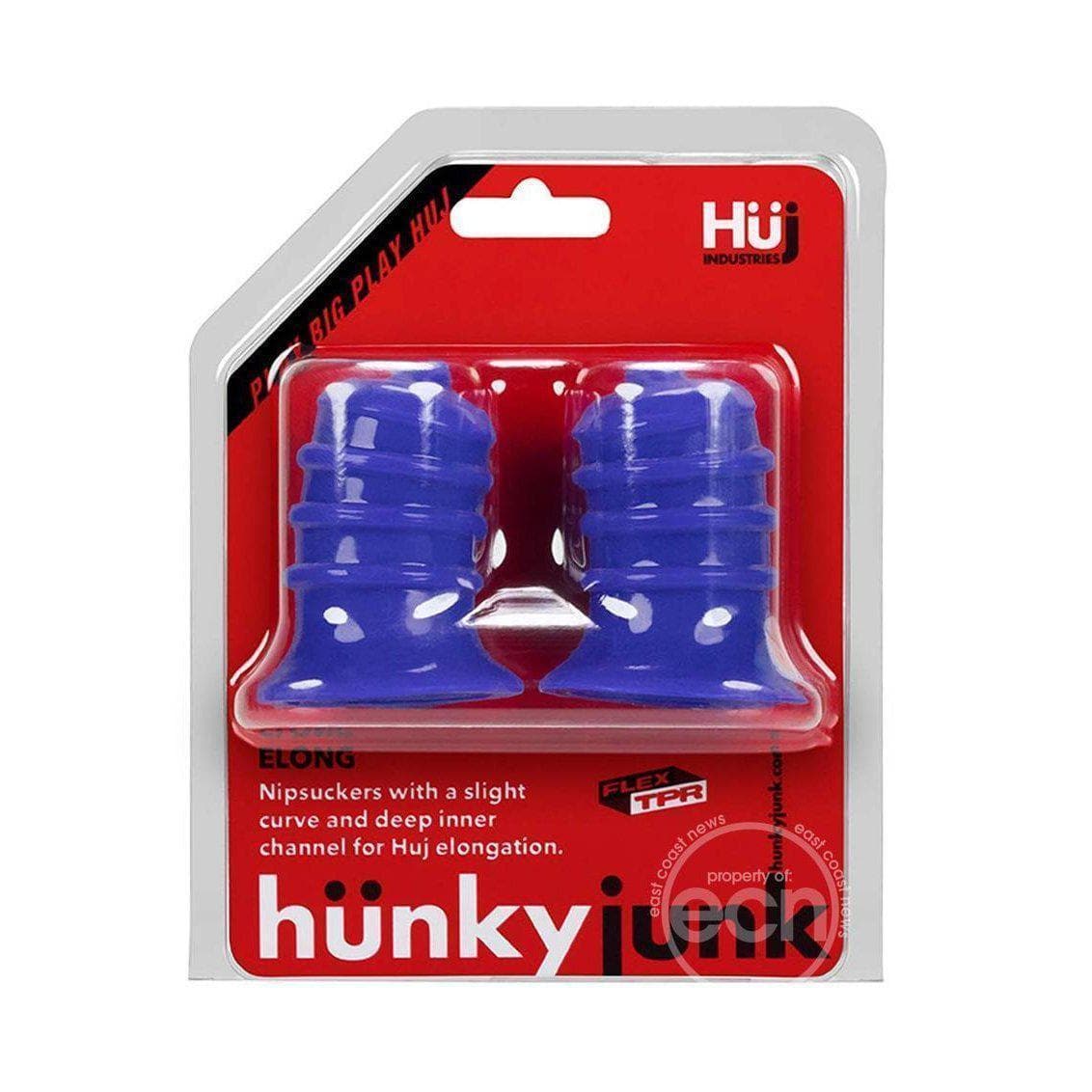 Hunkyjunk Elong Curved Nipsuckers with 4 Springy Rings for Him and Her - Romantic Blessings