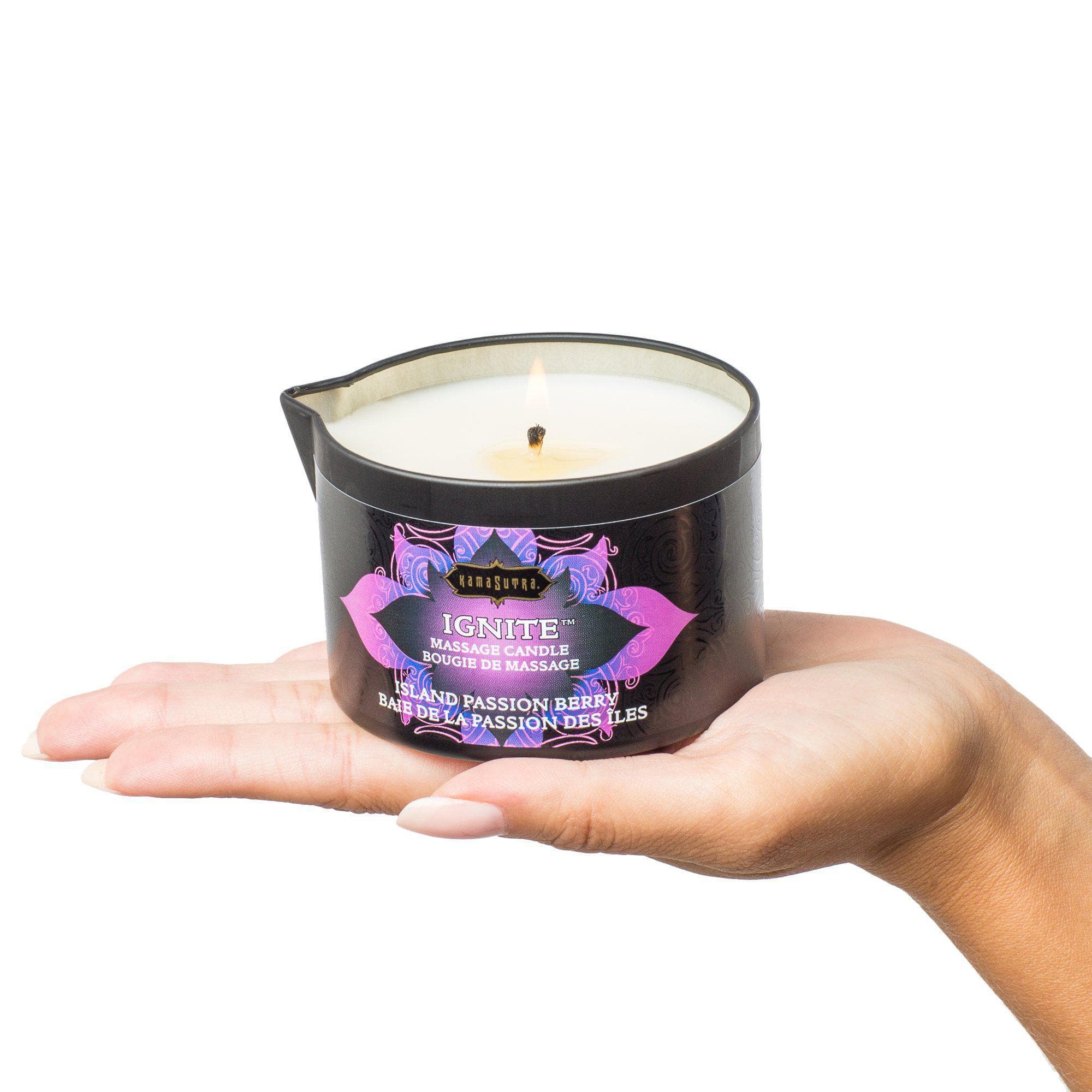 Ignite Massage Candle Warm Massage Oil Scented 6 oz Exotic Wax Free Candle - Romantic Blessings