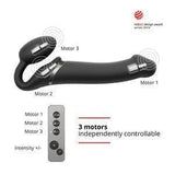 Strap-On-Me Remote Control Vibrating Bendable Strap-On Medium - Romantic Blessings