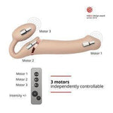 Strap-On-Me Remote Control Vibrating Bendable Strap-On Medium - Romantic Blessings