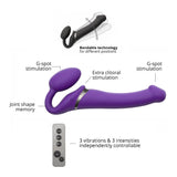 Strap-On-Me Remote Control Vibrating Bendable Strap-On Medium - Romantic Blessings