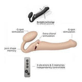 Strap-On-Me Remote Control Vibrating Bendable Strap-On Medium - Romantic Blessings