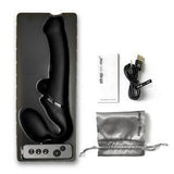 Strap-On-Me Remote Control Vibrating Bendable Strap-On Medium - Romantic Blessings