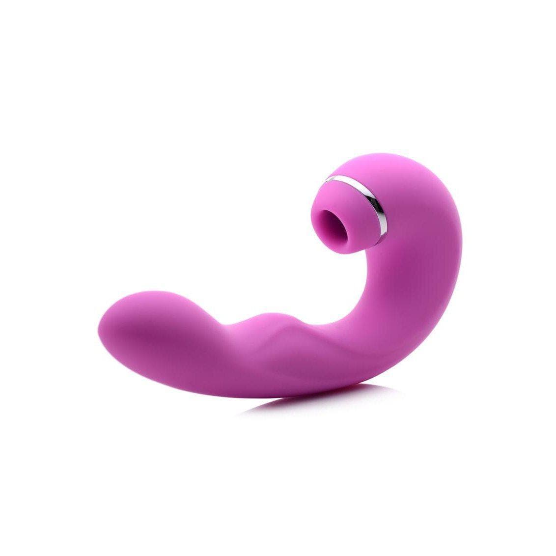 Inmi Shegasm 5 Star Tapping Silicone Rechargeable G-Spot Vibrator With Suction - Romantic Blessings