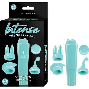 Intense Clitoral Teaser Rocket Style Massager Kit with 4 Attachments - Romantic Blessings
