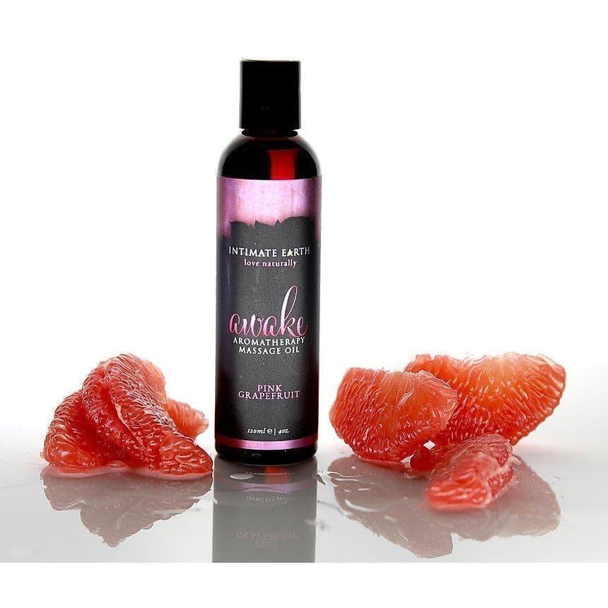 Intimate Earth Aromatherapy Awake Organic Pink Grapefruit Nourishing Massage Oil - Romantic Blessings