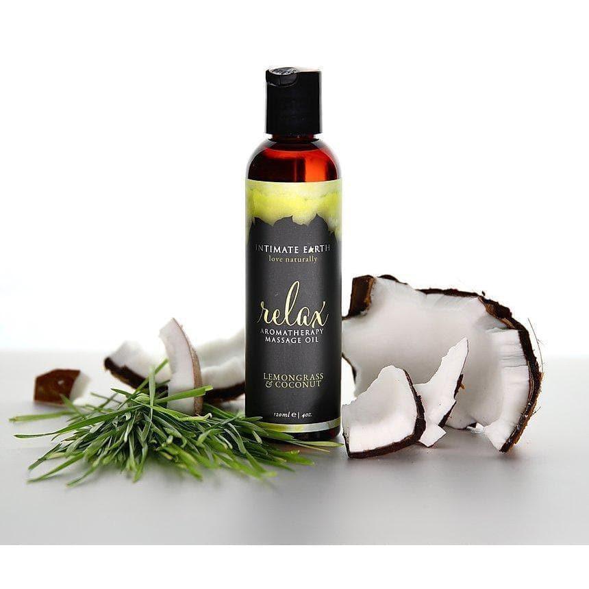 Intimate Earth Relax Unscented Organic Nourishing Massage Oil - Romantic Blessings