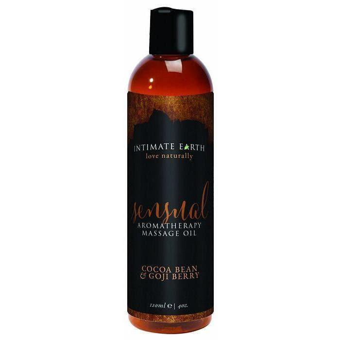 Intimate Earth Sensual Cocoa Bean & Goji-Berry Aromatherapy Organic Nourishing Massage Oil - Romantic Blessings