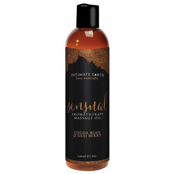 Intimate Earth Sensual Cocoa Bean & Goji-Berry Aromatherapy Organic Nourishing Massage Oil - Romantic Blessings