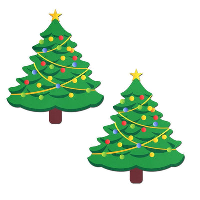 Pastease Christmas Tree Nipple Pasties - Romantic Blessings