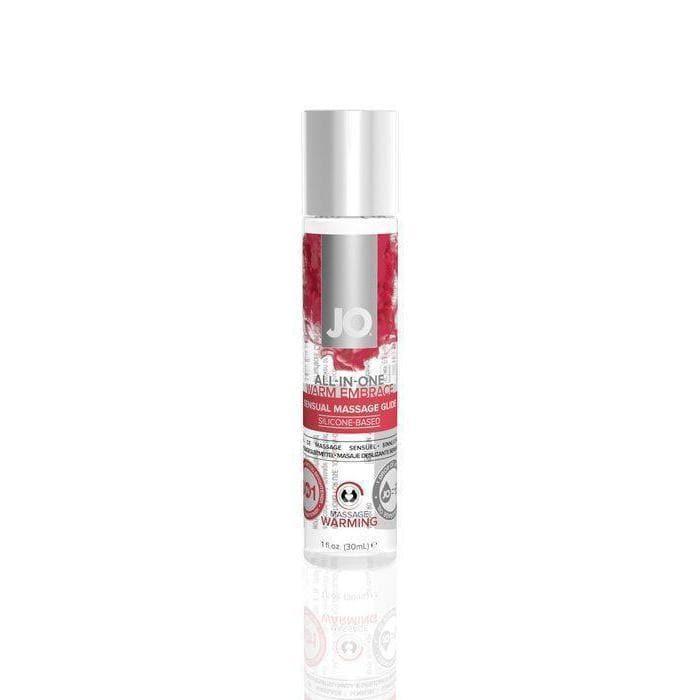 JO All In One Couples Massage Glide Kit Warming Silicone Based 1 Oz - Romantic Blessings