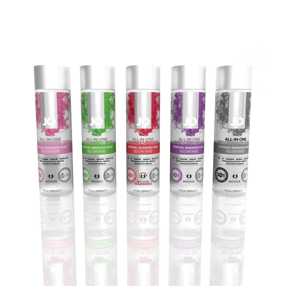 JO All In One Sensual Silicone Based Intimate Massage Glide 4 oz - Romantic Blessings