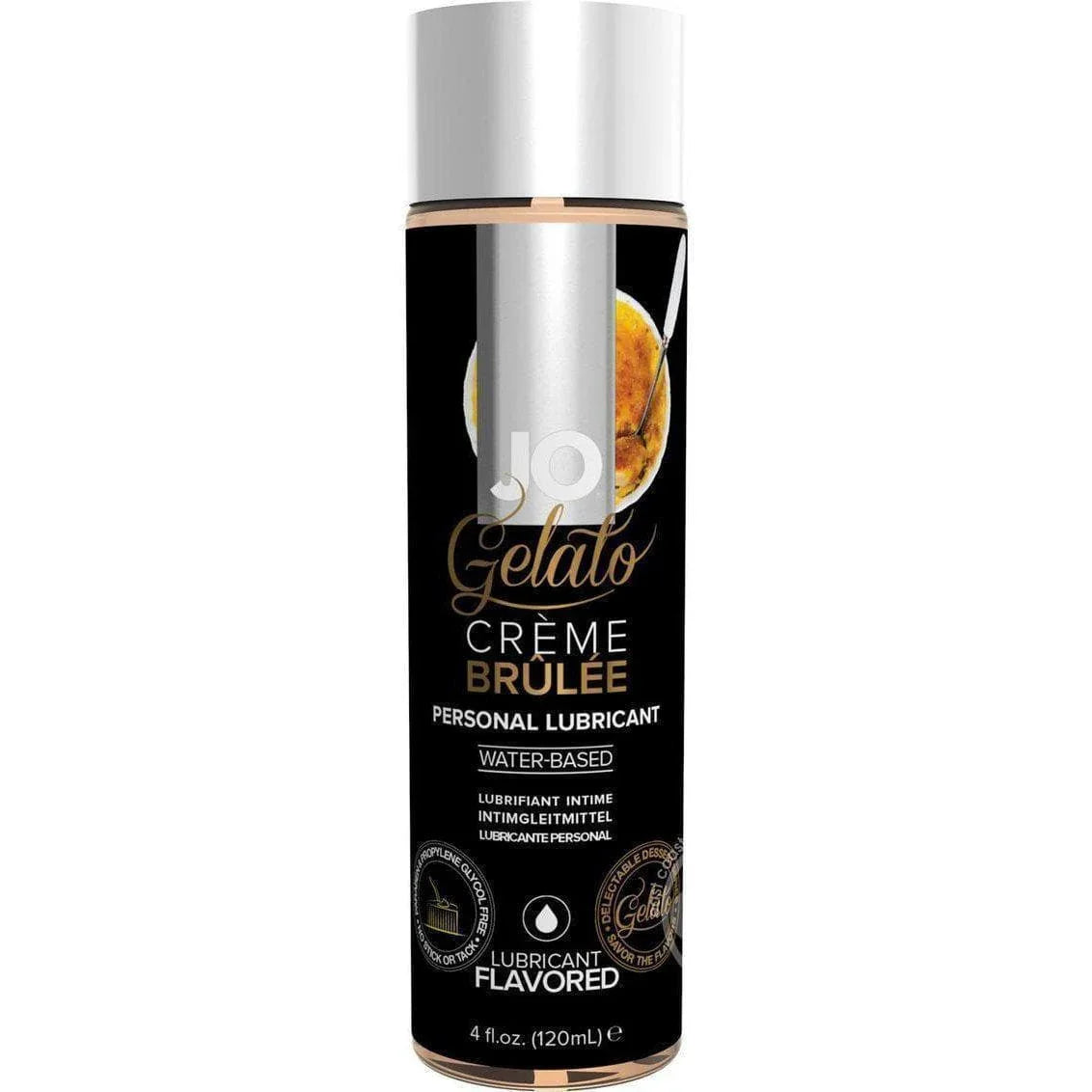 JO Gelato Water Based Personal Flavored Lubricant Creme Brulee - Romantic Blessings