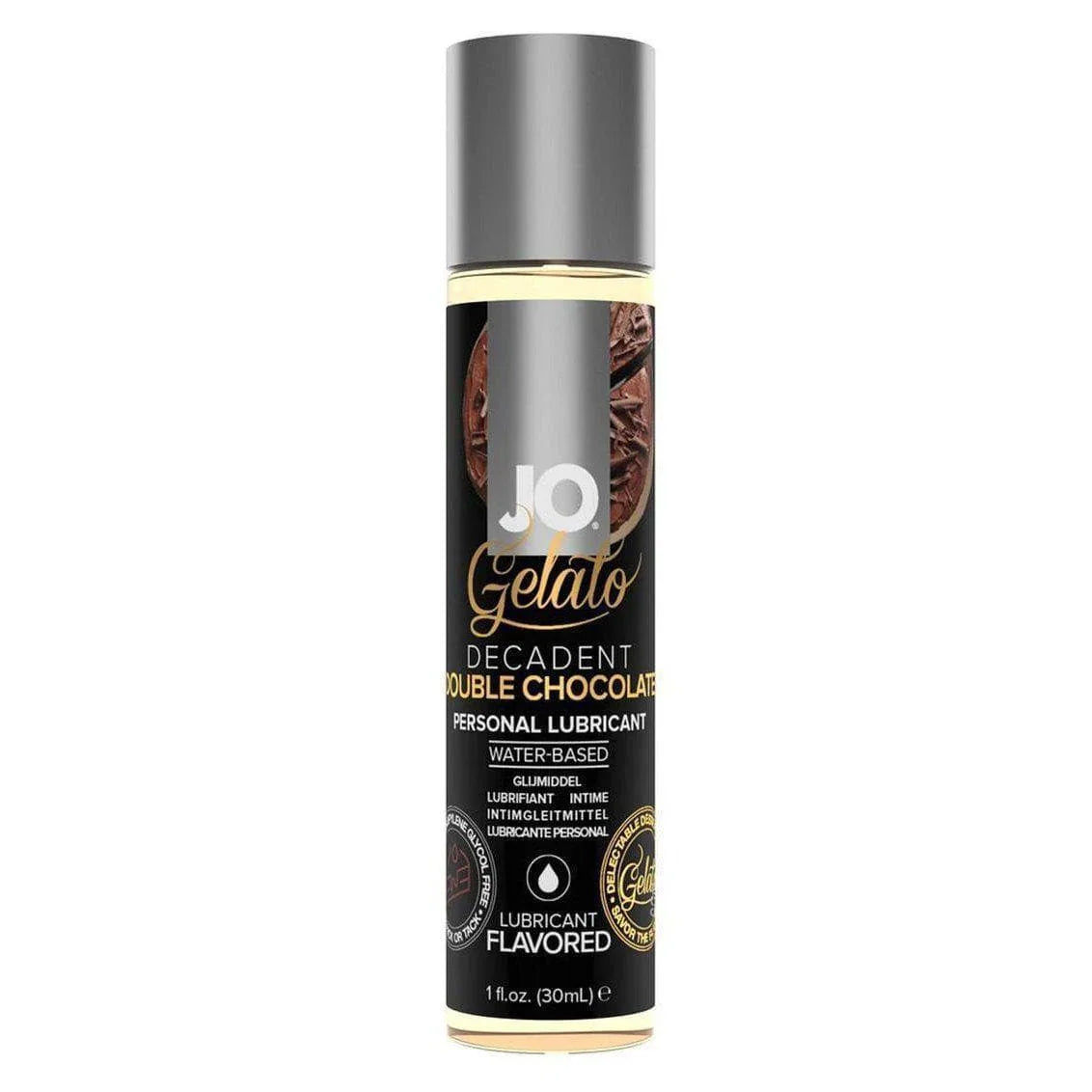 JO Gelato Water Based Personal Flavored Lubricant Decadent Double Chocolate - Romantic Blessings