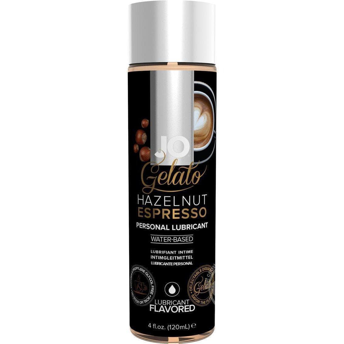 JO Gelato Water Based Personal Flavored Lubricant Hazelnut Espresso - Romantic Blessings