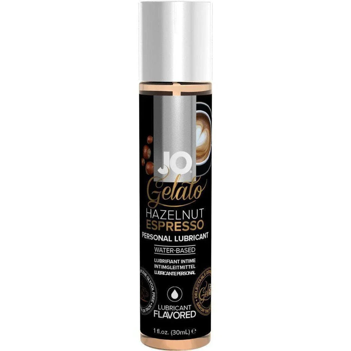JO Gelato Water Based Personal Flavored Lubricant Hazelnut Espresso - Romantic Blessings