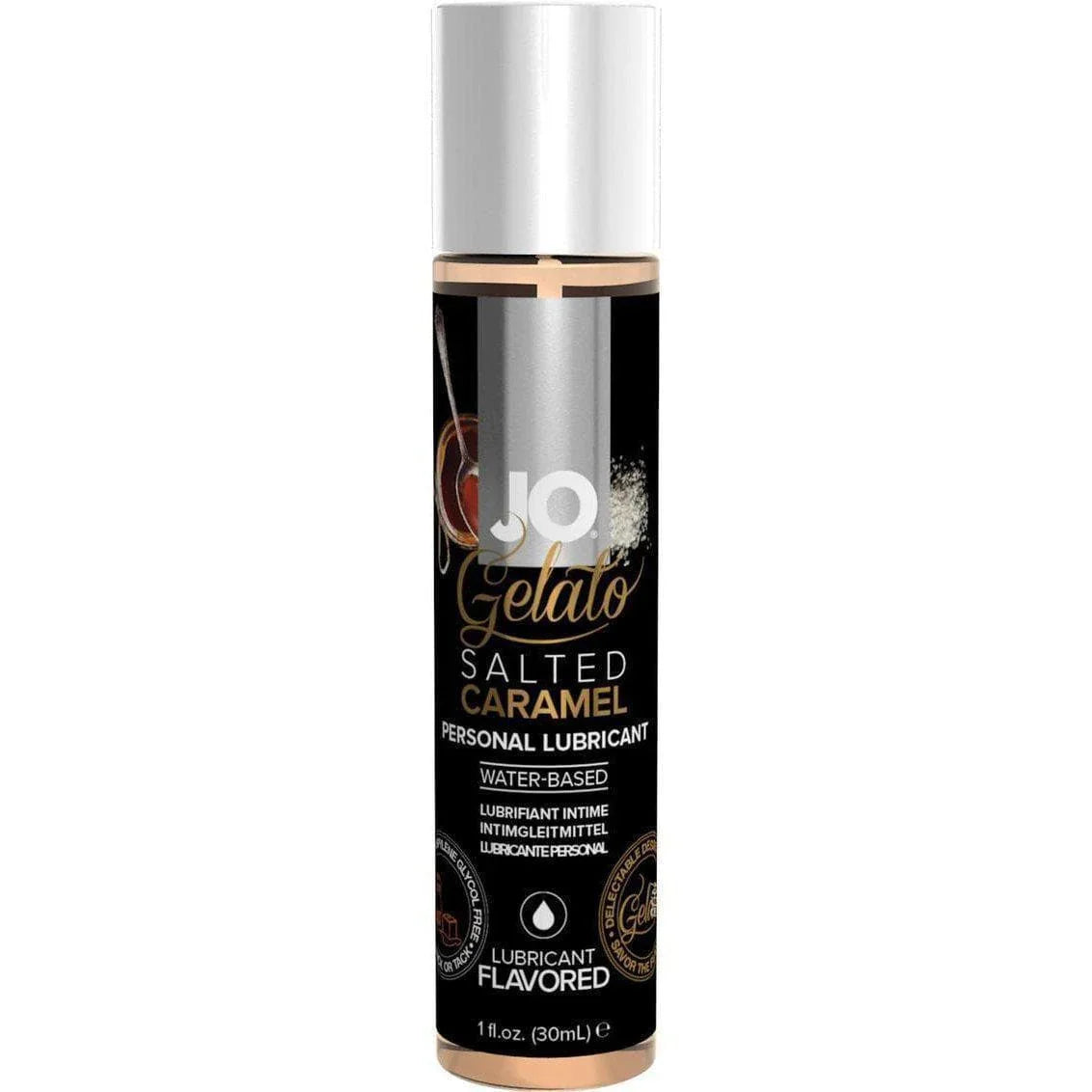 JO Gelato Water Based Personal Flavored Lubricant Salted Caramel - Romantic Blessings