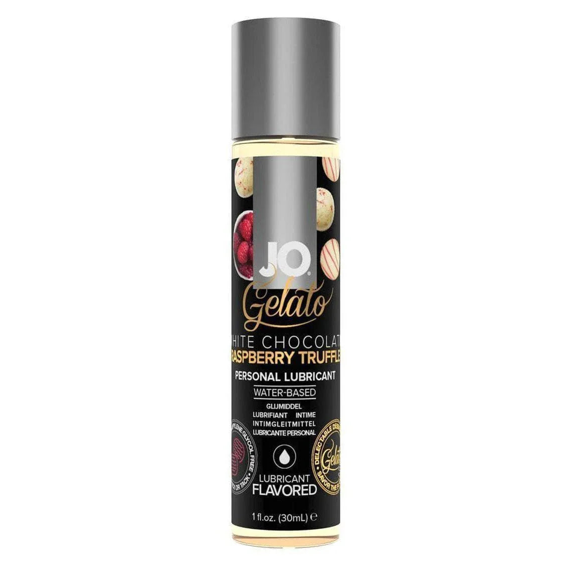 JO Gelato Water Based Personal Flavored Lubricant White Chocolate Raspberry Truffle - Romantic Blessings