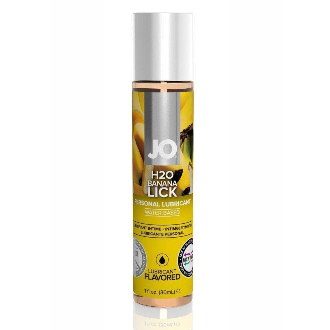 JO H2O Water Based Natural Flavor Extracts Lubricant Banana Lick - Romantic Blessings