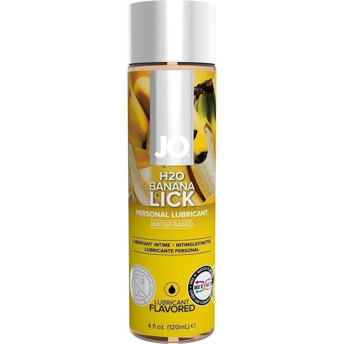 JO H2O Water Based Natural Flavor Extracts Lubricant Banana Lick - Romantic Blessings