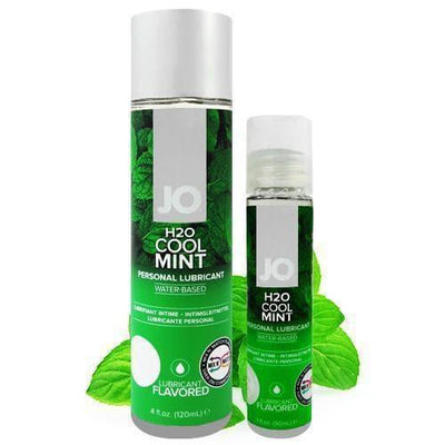 JO H2O Water Based Natural Flavor Extracts Lubricant Cool Mint - Romantic Blessings