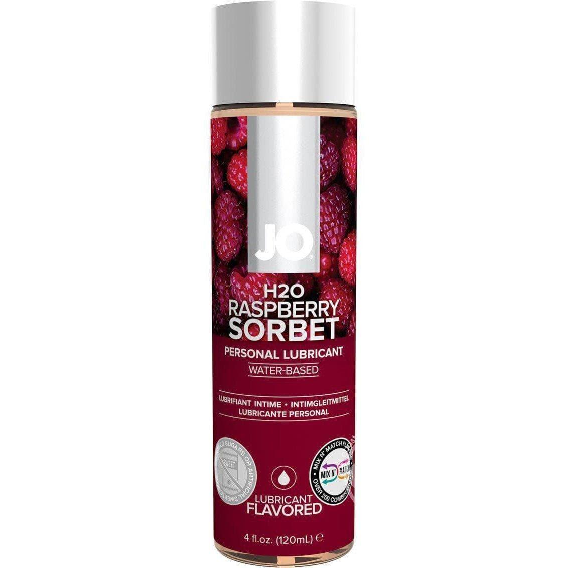 JO H2O Water Based Natural Flavor Extracts Lubricant Raspberry Sorbet - Romantic Blessings