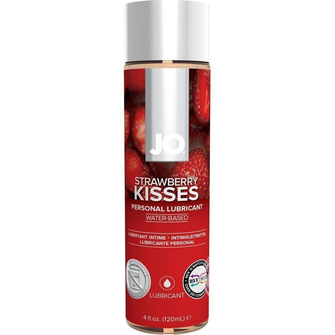 JO H2O Water Based Natural Flavor Extracts Lubricant Strawberry Kisses - Romantic Blessings