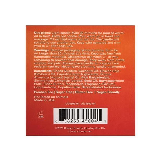 Jelique Massage Candle Pheromone Hot AF Black Cherry 4 oz - Romantic Blessings